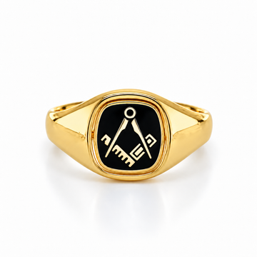 9ct Yellow Gold Craft Cushion Signet Ring