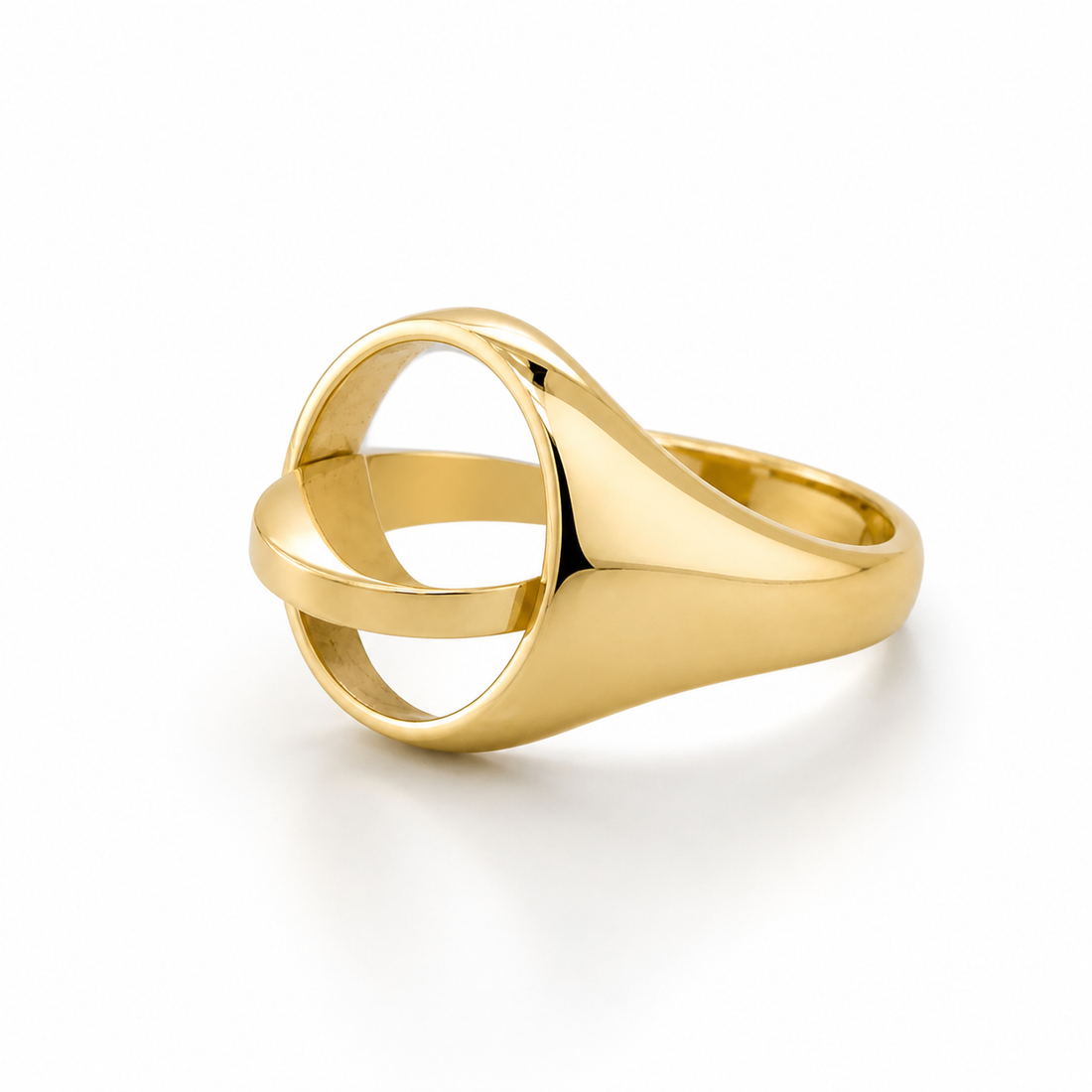 9ct yellow gold oval reversible swivel masonic ring square & compass in blue