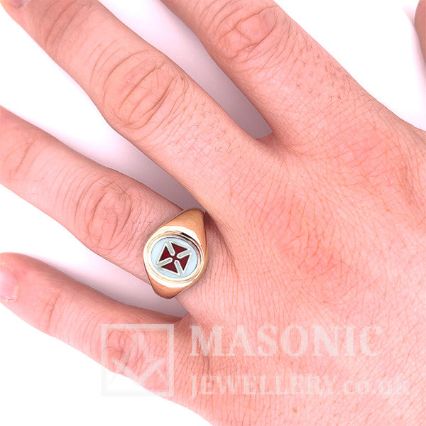 9ct Gold Knights Templar 9ct Gold PD EP/VD SA Masonic Ring – Fixed Head