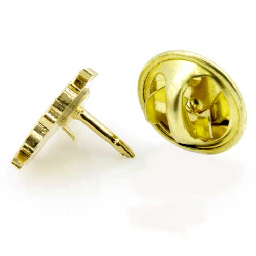 Gilt Metal and Enamel Cornucopia Horn of Plenty Lapel Pin