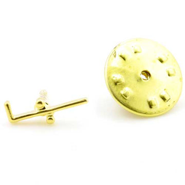 Gilt Metal Tubal Cane Masonic Lapel or Tie Pin