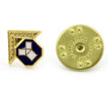 Gilt Metal Past Master's Masonic Lapel Pin