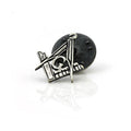 Antique Effect Masonic Lapel Pin