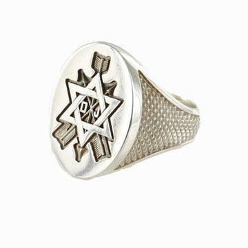 Order of the Secret Monitor Solid Silver Masonic Ring