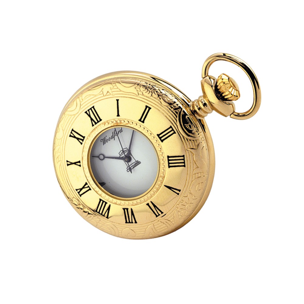 Gold Plated Quartz Masonic Pocket Watch