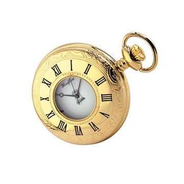 Gold Plated Quartz Masonic Pocket Watch