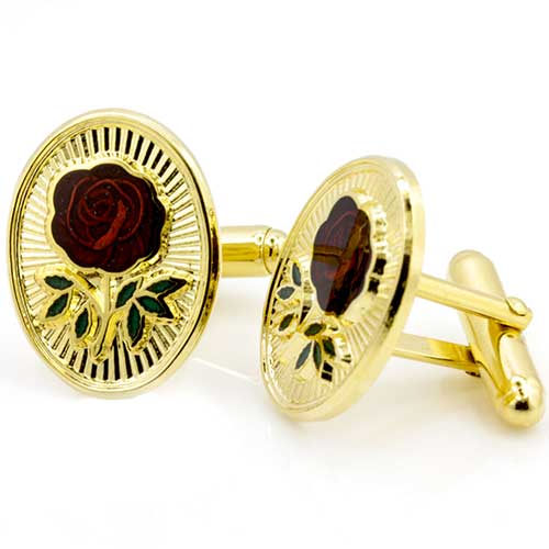 Gilt Rose Croix Masonic Cufflinks
