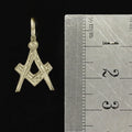 Hallmarked 9ct Gold Masonic Square And Compass Pendant