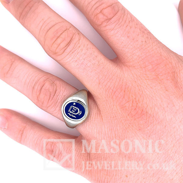 Silver Reversible Oval Head 2 1/2 Degree Masonic Ring
