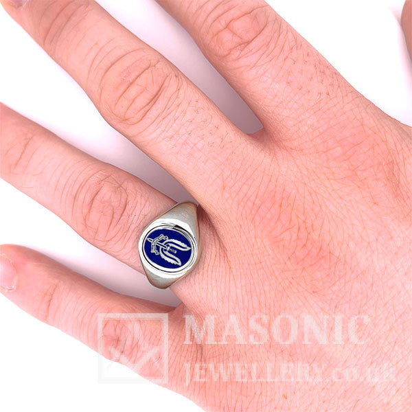 Silver Oval Head SAS Ring (Reversible or Fixed Head)
