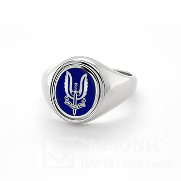 Silver Oval Head SAS Ring (Reversible or Fixed Head)