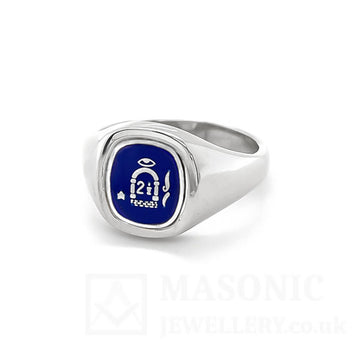 Silver Reversible Cushion Head 2 1/2 Degree Masonic Ring