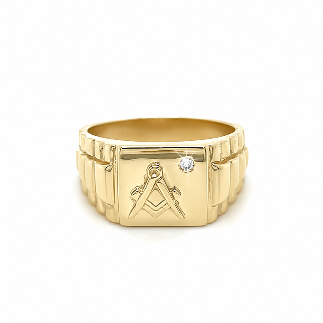 9ct Yellow Gold Diamond Jubilee Ring