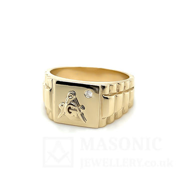 9ct Yellow Gold Diamond Jubilee Ring