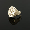 Order of the Secret Monitor Solid 9ct Gold Masonic Ring