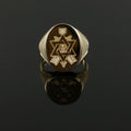 Order of the Secret Monitor Solid 9ct Gold Masonic Ring