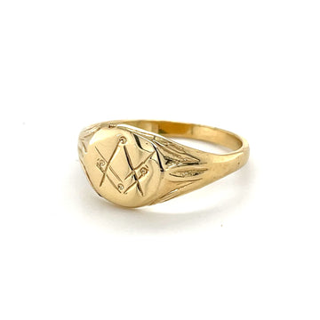 9ct Yellow Gold Craft Seal Ring