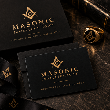 Masonic jewellery gift card