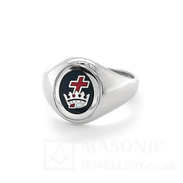 silver royal black constitution ring