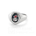 silver royal black constitution ring