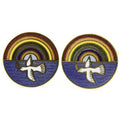 Gilt Metal and Enamel Royal Ark Mariner Masonic Cufflinks