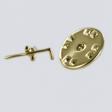 Gilt Metal Tubal Cain Masonic Lapel or Tie Pin