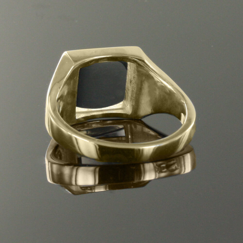 9ct Gold Reversible Square Head 2 1/2 Degree Masonic Ring