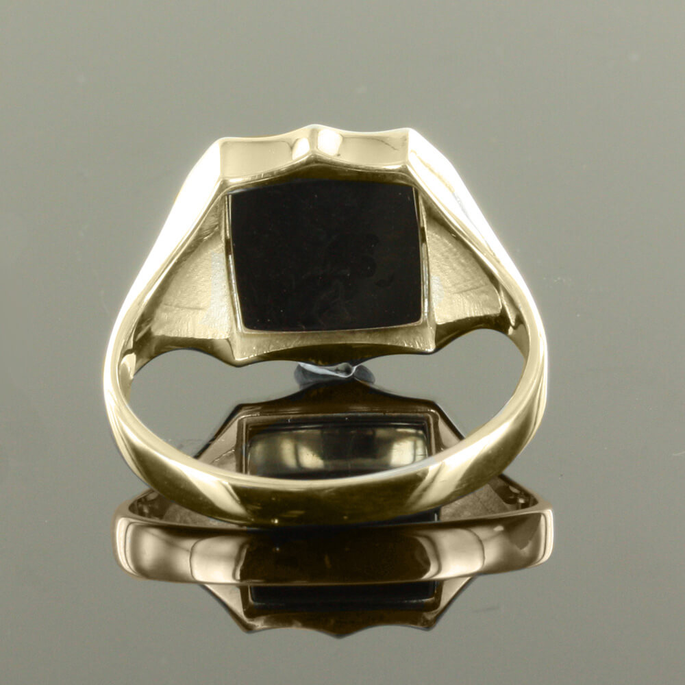 9ct Gold Reversible Shield Head 2 1/2 Degree Masonic Ring