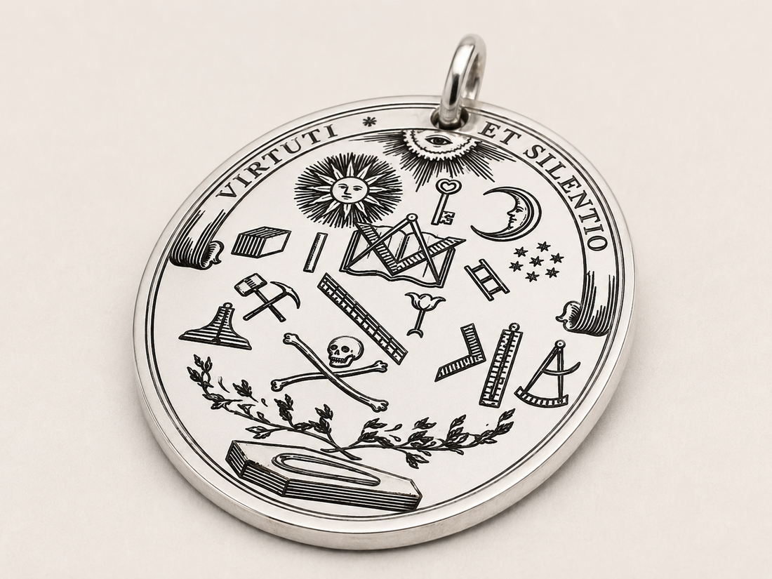 Master Mason Symbol Pendant – Sterling Silver