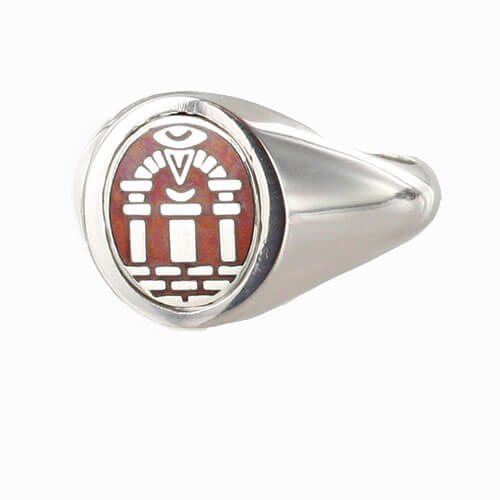 Reversible Solid Silver Royal Arch Masonic Ring Red Masonic Jewellery Birmingham Uk