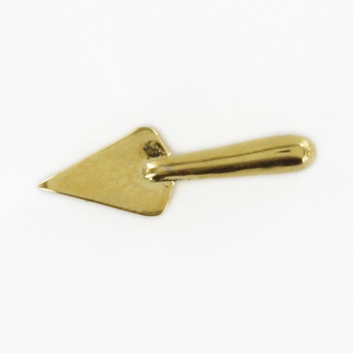 Gilt Metal Trowel Masonic Lapel Pin (or Badge)